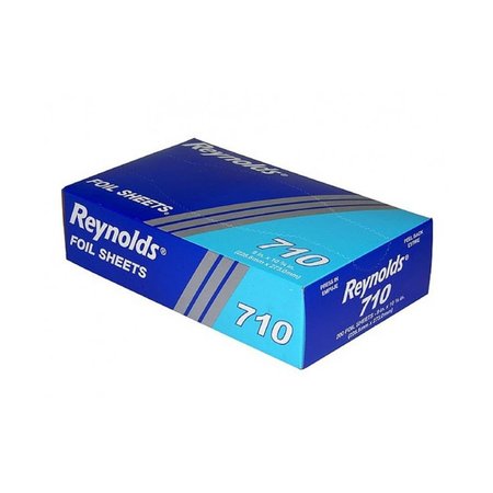 DAVID REYNOLDS Reynolds 710 CPC 9 x 10.75 in. Interfolded Aluminum Foil Sheets - 200 Sheet per Box & Case of 2400 710  CPC